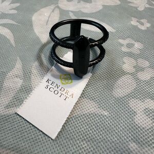 Kendra Scott Black Double Band Ring